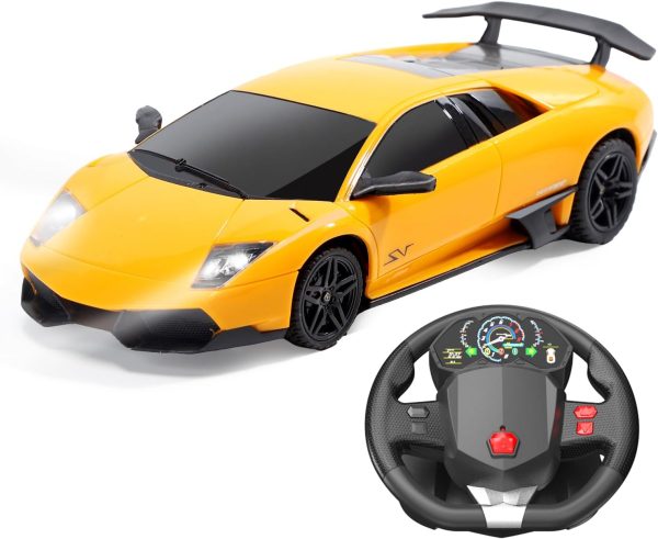 Remote Control Car for Boys, 2.4Ghz Hobby RC Race Car Toys with LED Lights, Ideal Gift for Kids and Adults