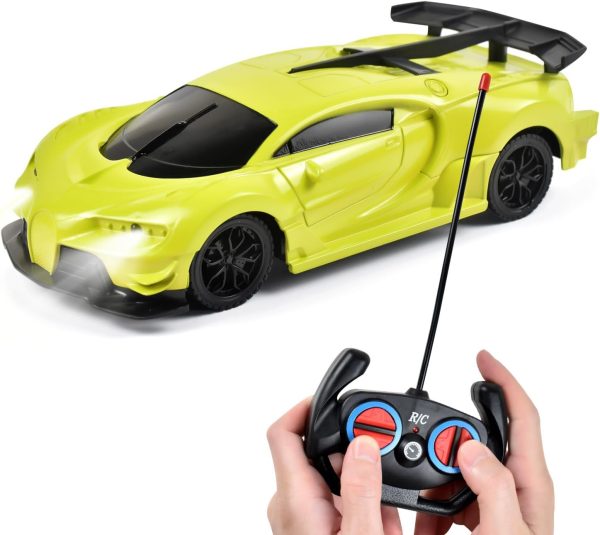 Remote Control Car Toys, RC Toys for 3+ Years Old Boy and Girl Gift (Yellow)