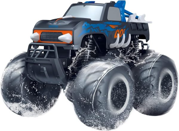 1:16 Waterproof Monster Truck Pickup Toys RC Cars Remote Control Car Truck Toys 4WD All Terrain Off-Road Car Toy Gifts Presents 6 7 8 9 10 11 12 Year Old Kids Boys Girls Toys