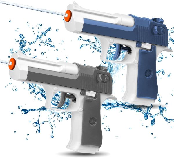 2 Pack Water Guns for Kids - Squirt Gun Water Blaster Soaker Water Pistol Toys for Toddlers Child Boys Girls, Ideal Summer Gifts for Swimming Pool Beach Party Outdoor Shooting Game Water Fighting Toy