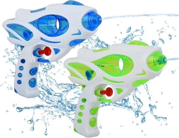 Water Guns for Kids Set of 2 Small Water Guns 110 cc/3.7 oz Water Pistols Kids Pool Toys