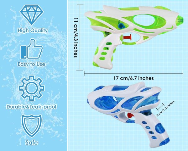 Water Guns for Kids Set of 2 Small Water Guns 110 cc/3.7 oz Water Pistols Kids Pool Toys - Image 2