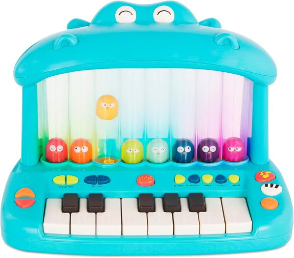 Hippo Pop- Musical Toy Keyboard – Play Piano – Songs, Sounds & Lights – Musical Instrument for Toddlers, Kids – 12 Months +