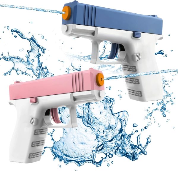 Cool Small Manual Water Guns, 2 Pack Super Squirt Water Blaster Gun Toy Without Charge, Water Soaker Gun Summer Swimming Pool Beach Fighting Play Toys Gifts for Boys Girls Children